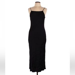 Zara Midaxi Calf Length Dress - Sz L - 100% viscose (satin look)